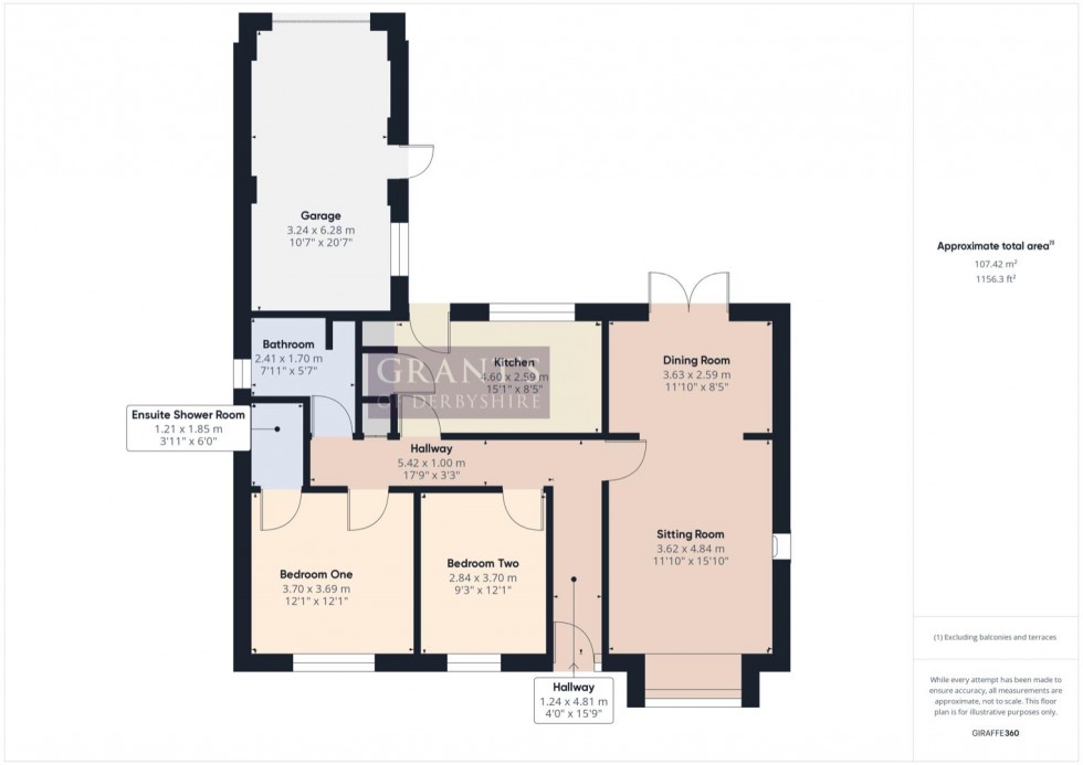 Floorplan for Steeple Grange, Wirksworth, Matlock