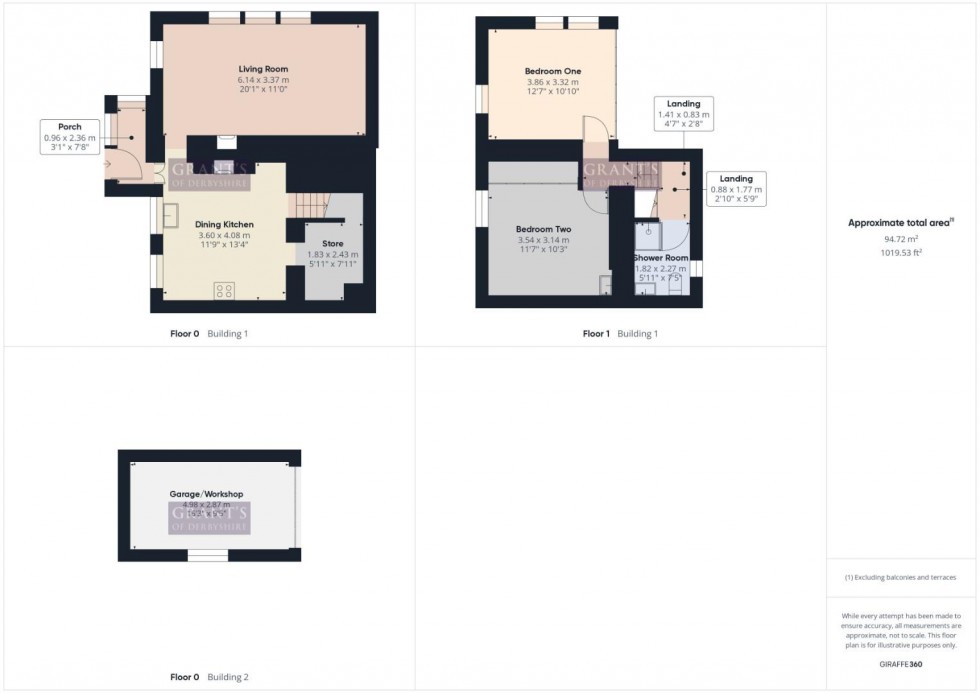 Floorplan for The Cliff, Tansley