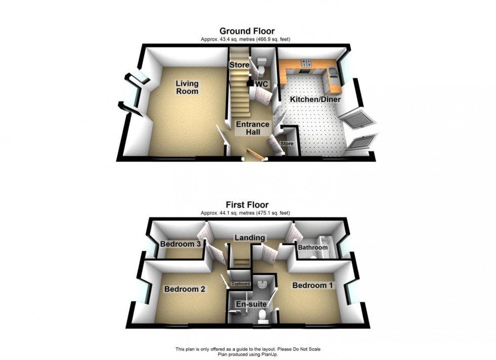 Floorplan for Boden Close, Darley Dale,