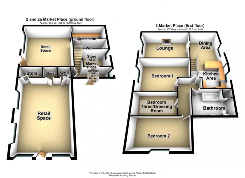 Floorplan for Market Place, Wirksworth