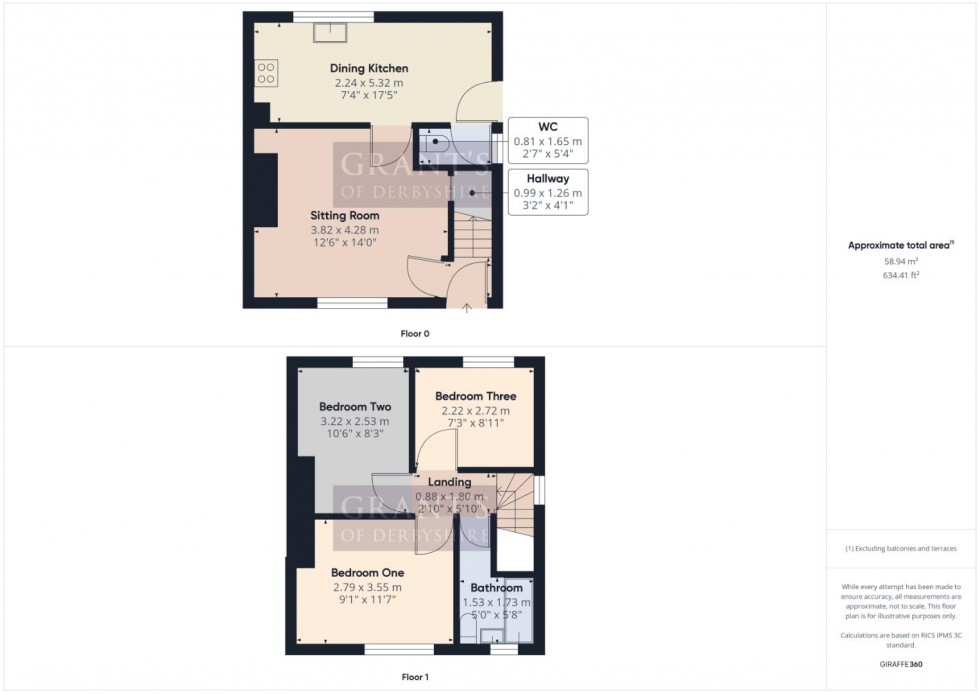 Floorplan for King Street, Middleton by Wirksworth