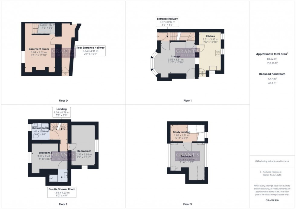 Floorplan for Holt Lane, Matlock