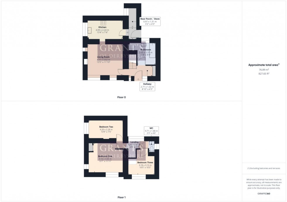 Floorplan for Main Street, Birchover, Matlock