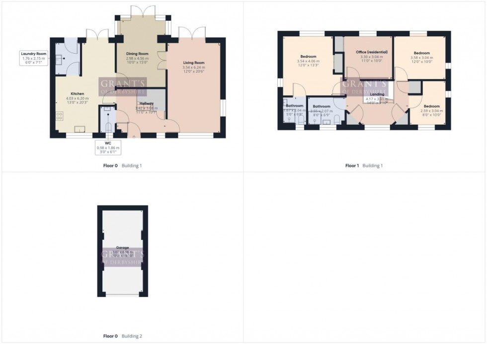 Floorplan for Portway Drive, Matlock