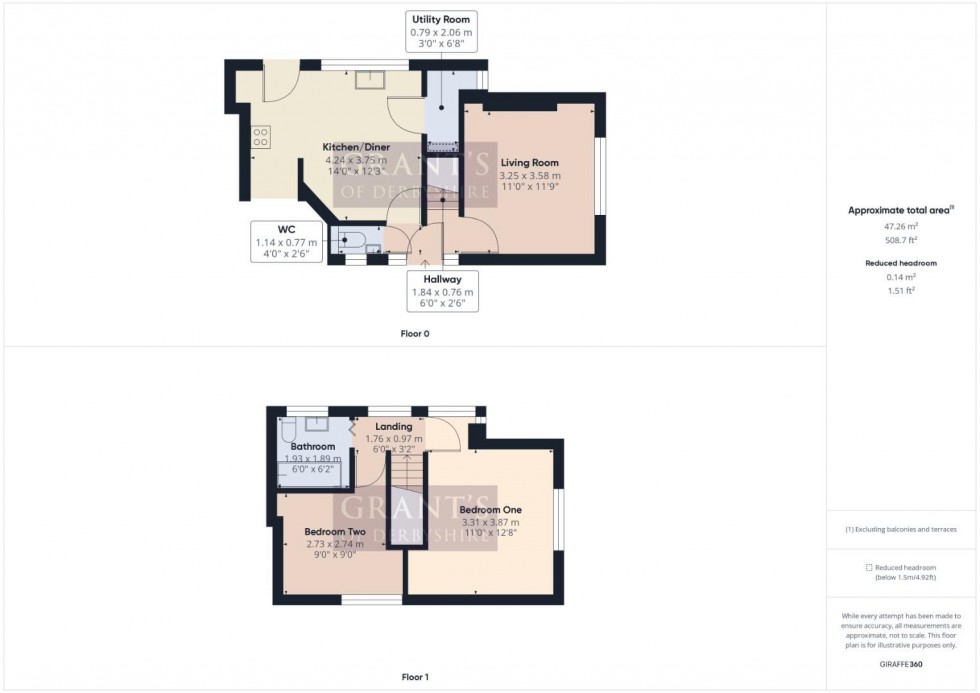 Floorplan for Derby Road, Matlock Bath