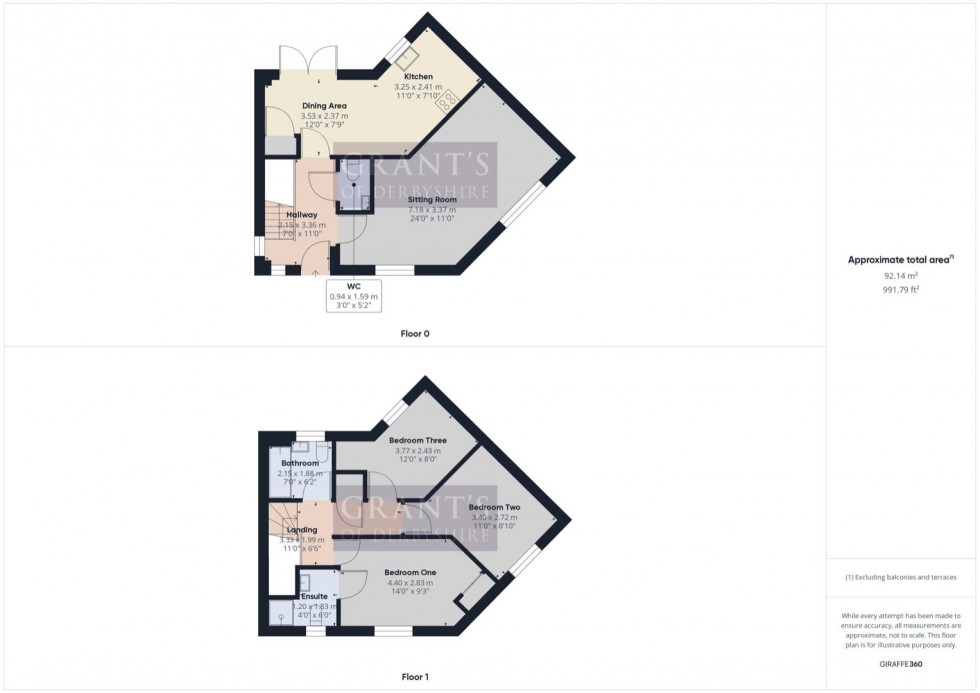 Floorplan for Barley Way, Matlock