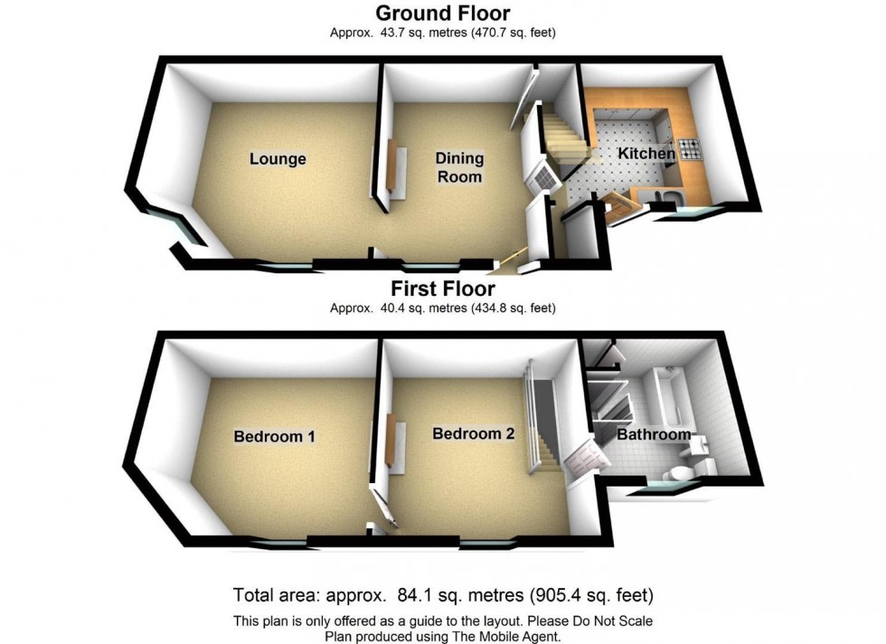 Floorplan for 14, Bowling Green Lane, Wirksworth