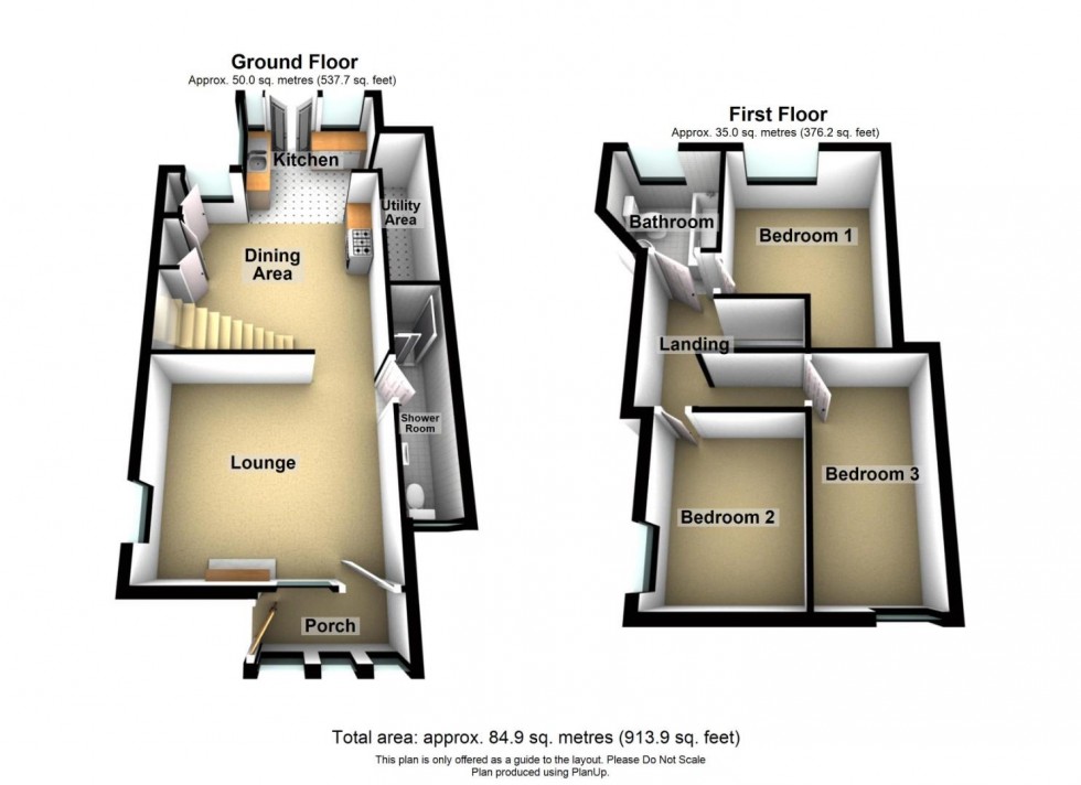 Floorplan for Park Cottage, 12 Yeoman Street, Bonsall