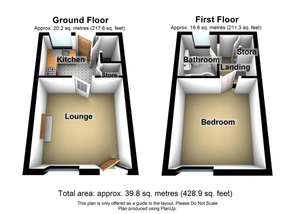 Floorplan for The Hill, Cromford