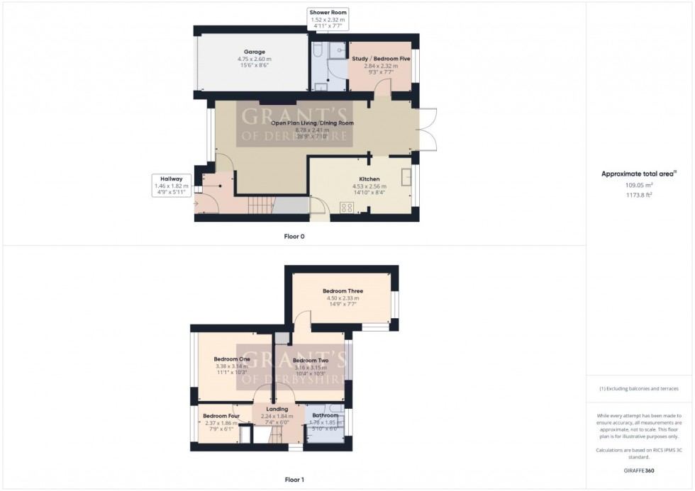 Floorplan for Alport Close, Hulland Ward, Ashbourne