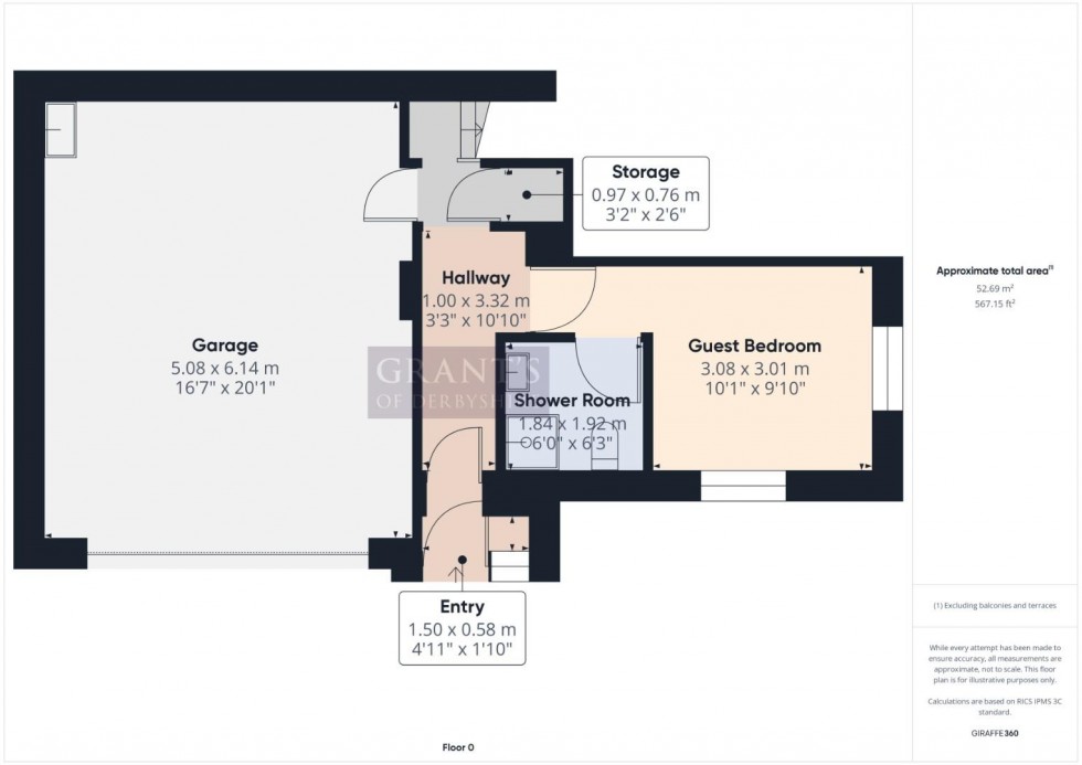 Floorplan for The Lanes, Bolehill, Wirksworth