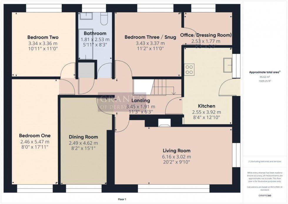 Floorplan for The Lanes, Bolehill, Wirksworth