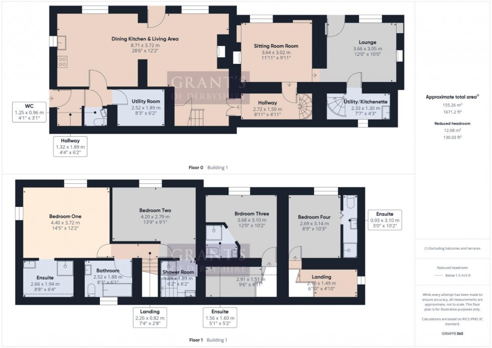 Floorplan for Rise End, Middleton By Wirksworth