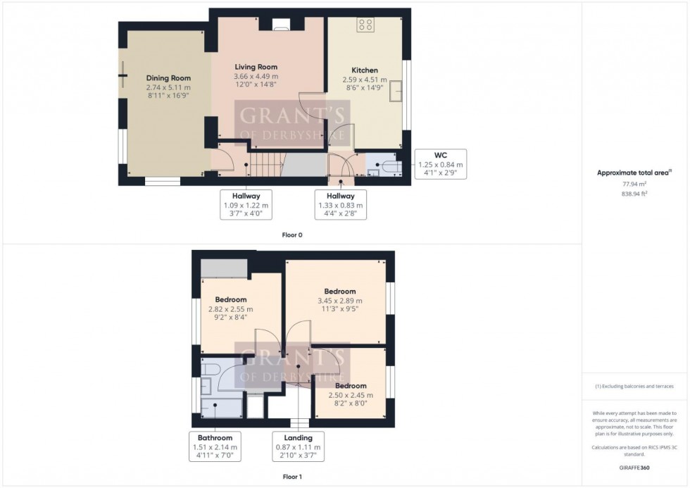 Floorplan for Snowfield View, Wirksworth