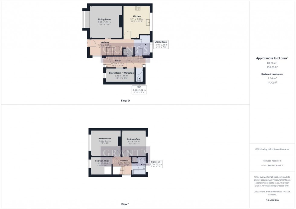 Floorplan for Churchill Avenue, Middleton, Matlock