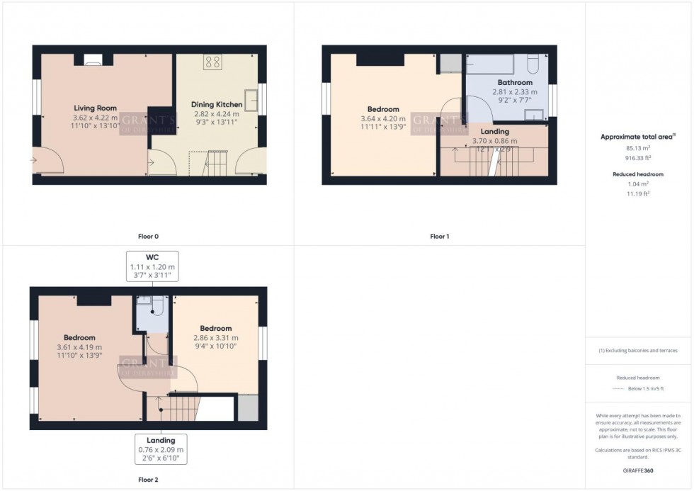 Floorplan for Hope Terrace, Matlock Bath, Matlock