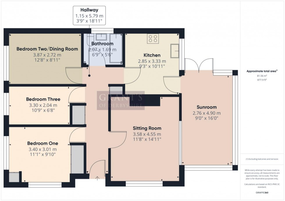 Floorplan for Mooredge Road, Near crich, Matlock