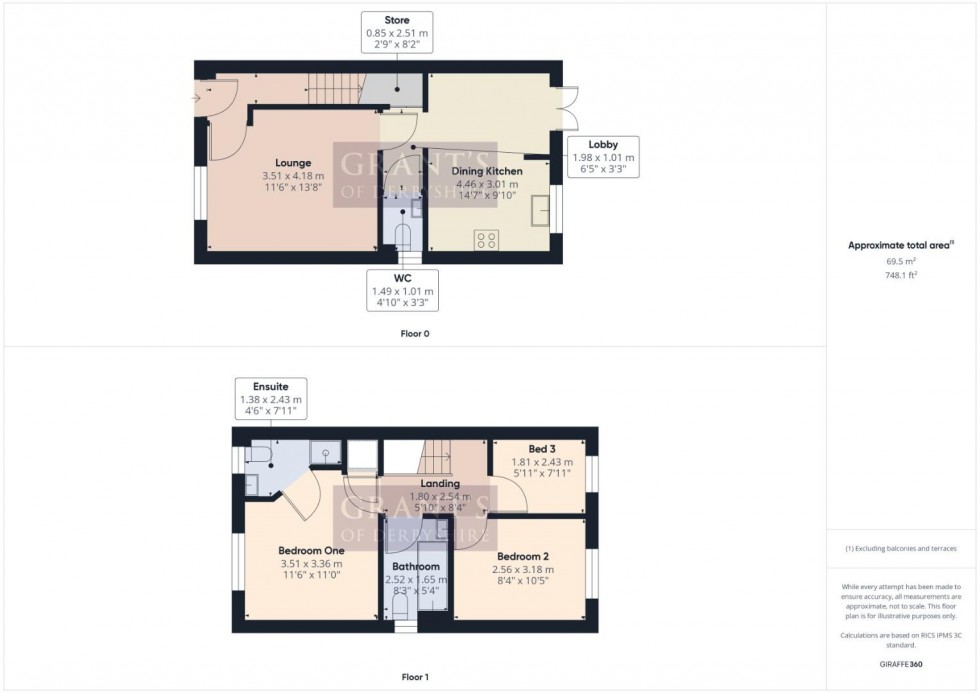 Floorplan for Mill Farm Drive, Tibshelf, Alfreton