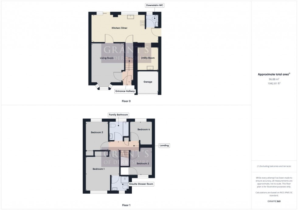 Floorplan for Yokecliffe Drive, Wirksworth, Matlock