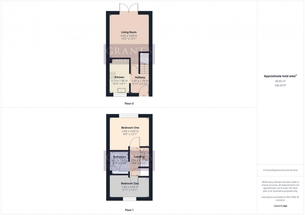 Floorplan for Rowan Close, Darley Dale, Matlock