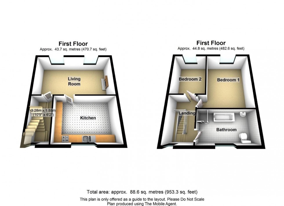 Floorplan for Church Walk, Wirksworth, Matlock