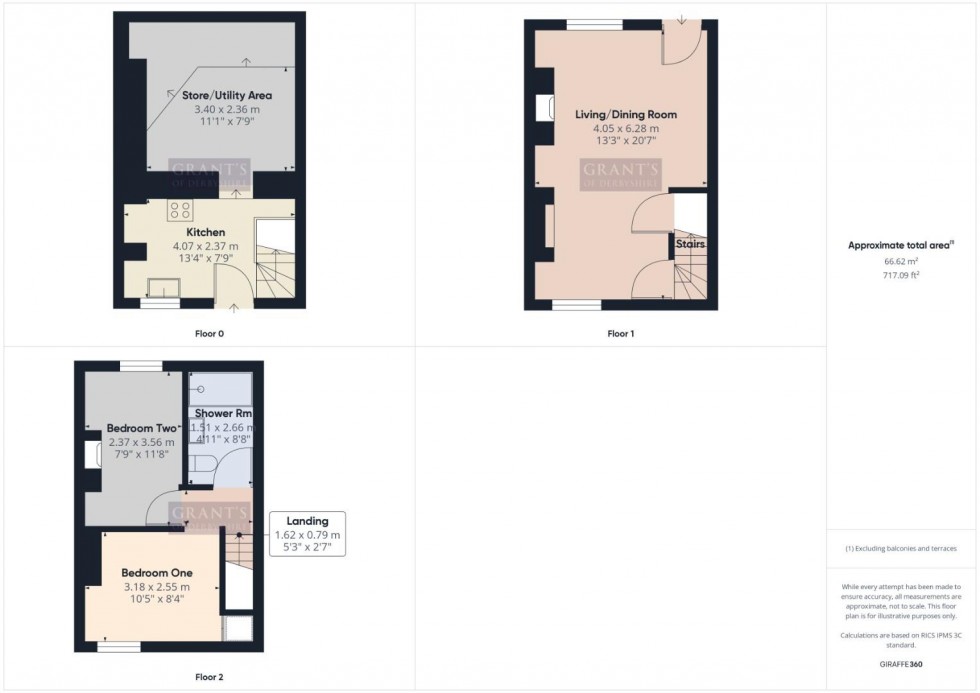 Floorplan for Eagle Terrace. Main Road, Wensley, Matlock