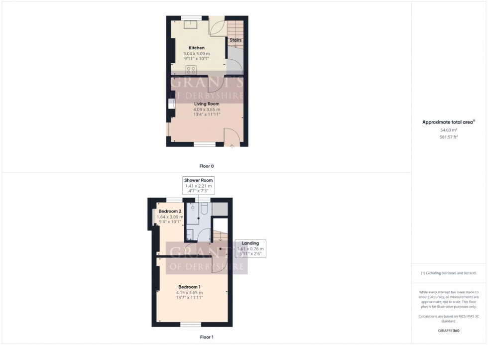 Floorplan for 1 Sunningdale, Chesterfield Road, Two Dales, Matlock