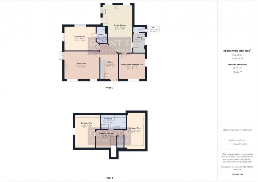 Floorplan for Northwood Lane, Darley Dale, Matlock