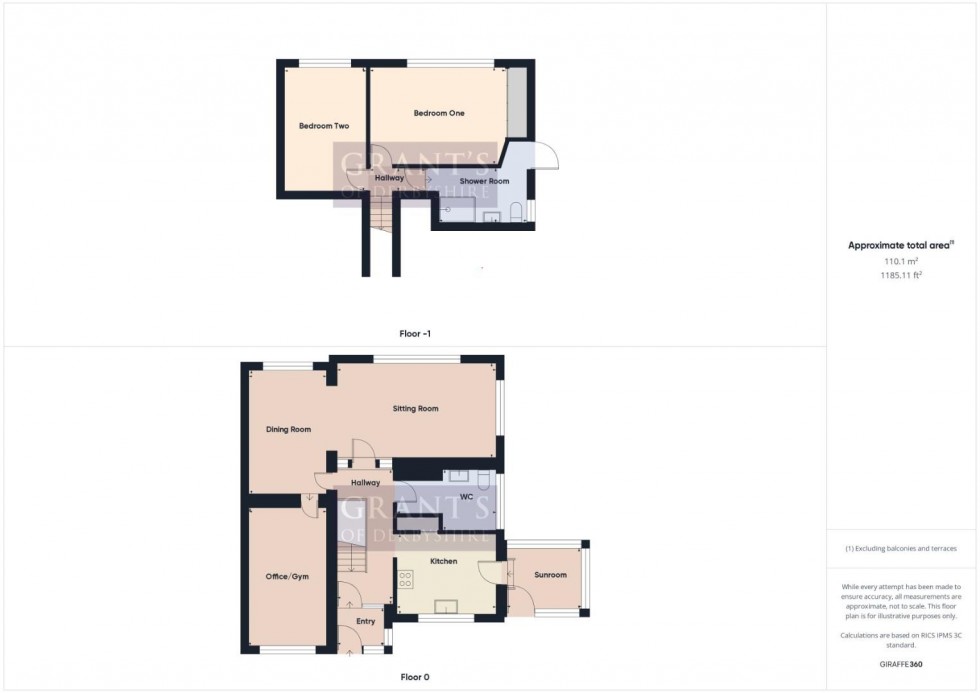 Floorplan for Ridgewood Drive, Cromford, Matlock