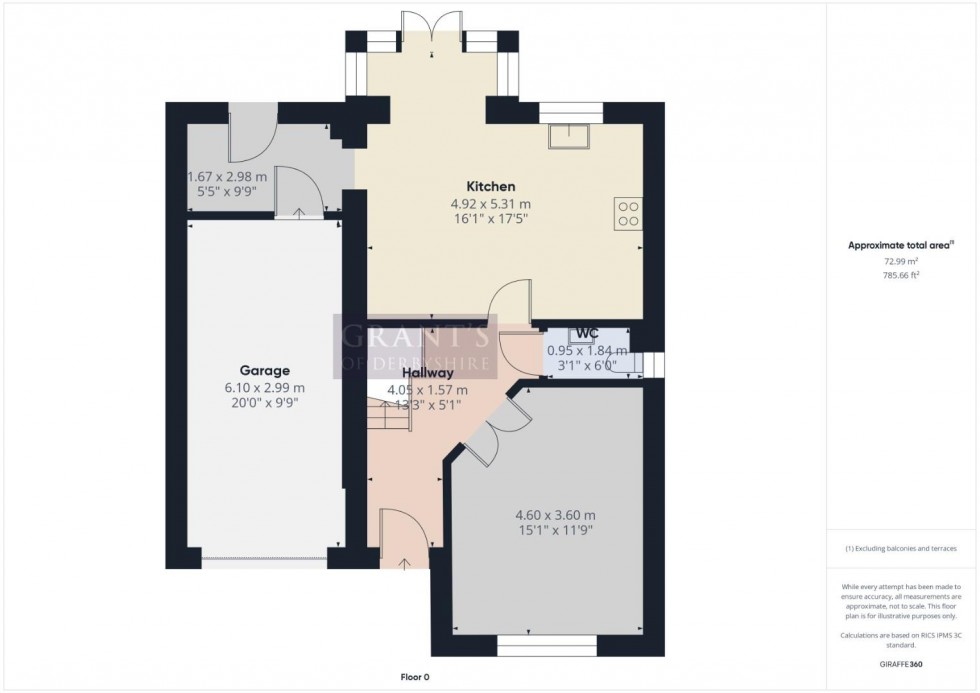 Floorplan for Old Stone Lane, Matlock