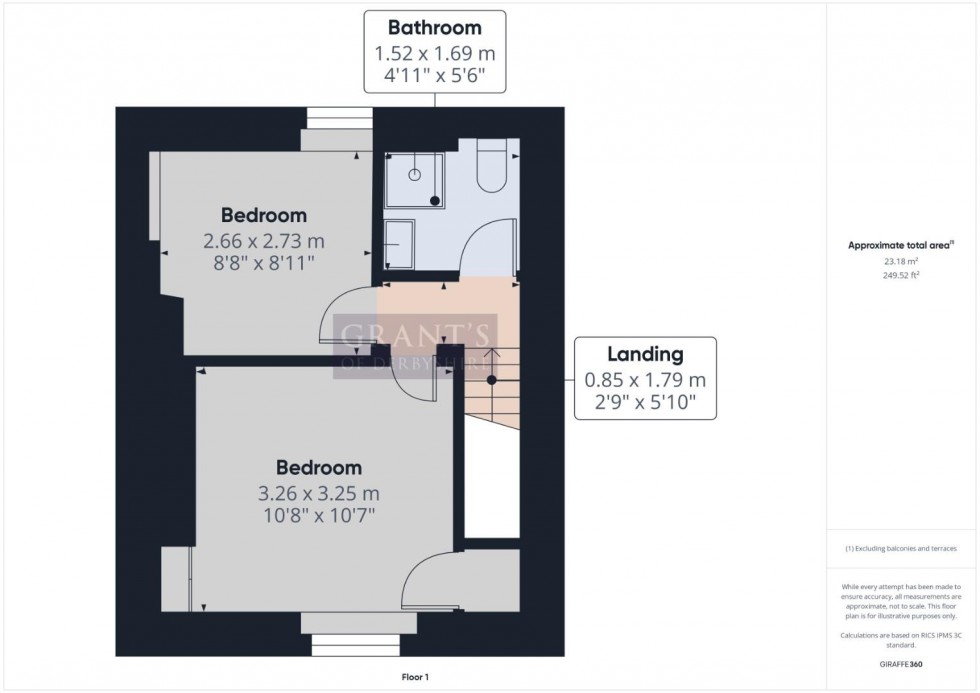 Floorplan for West Bank, Winster, Matlock