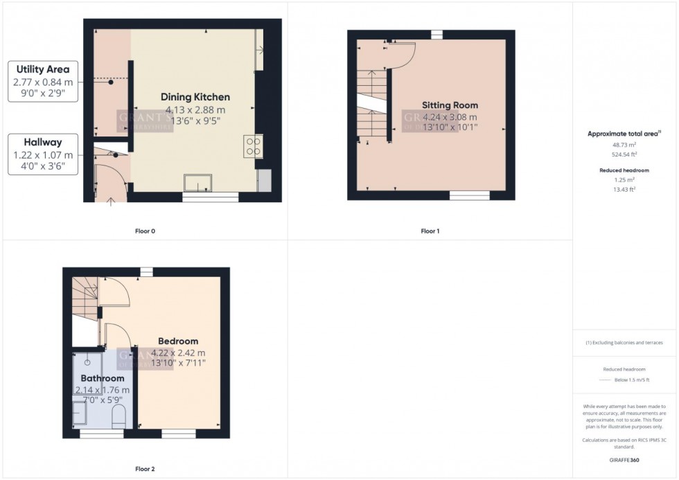 Floorplan for Rock Terrace, Bakewell