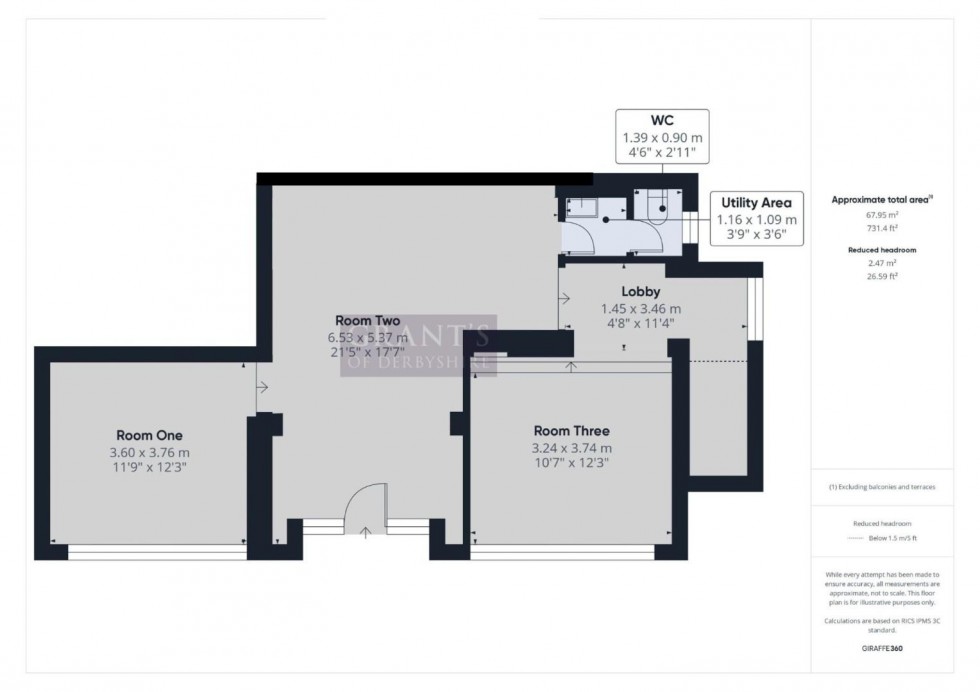 Floorplan for St John St, Wirksworth, Matlock