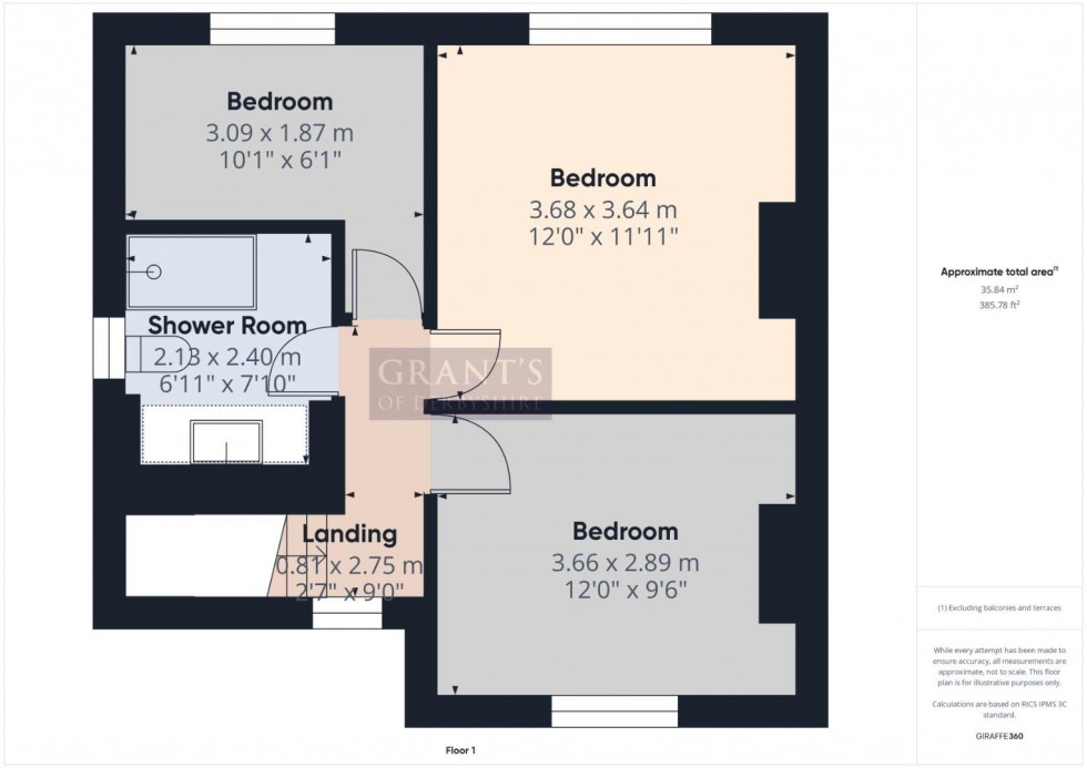 Floorplan for Linden Grove, Matlock