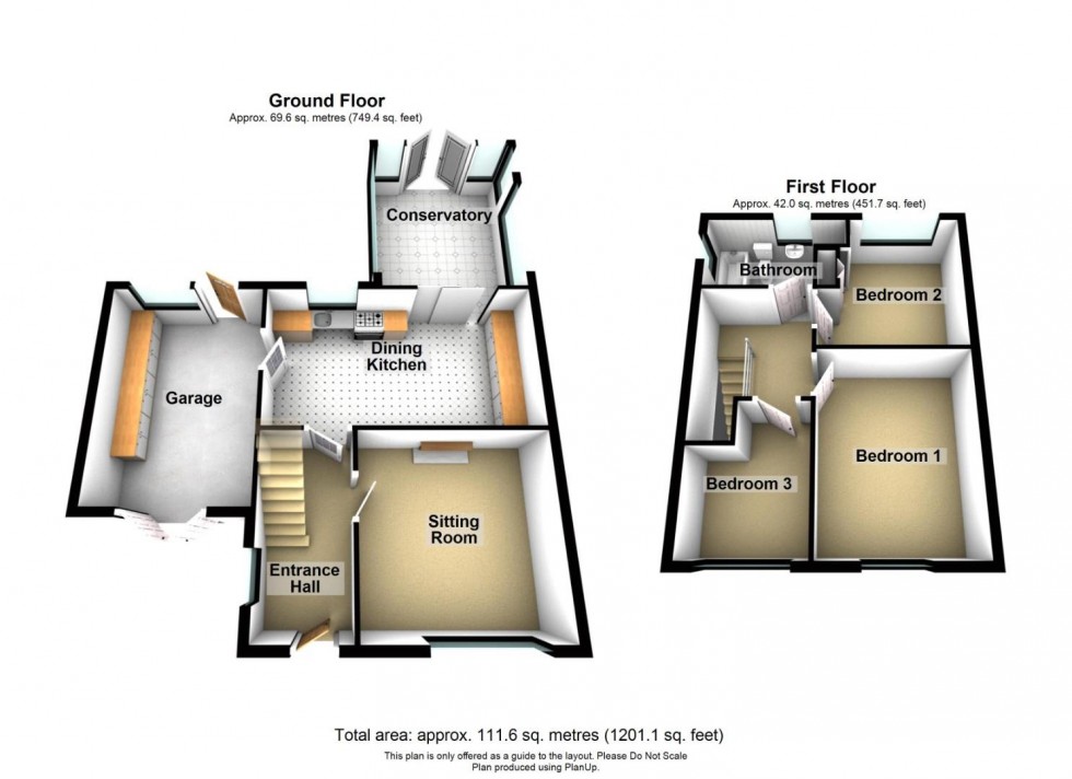 Floorplan for Slater Crescent, Wirksworth, Matlock