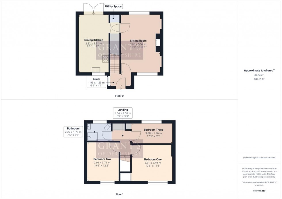 Floorplan for Field End, Brassington, Matlock