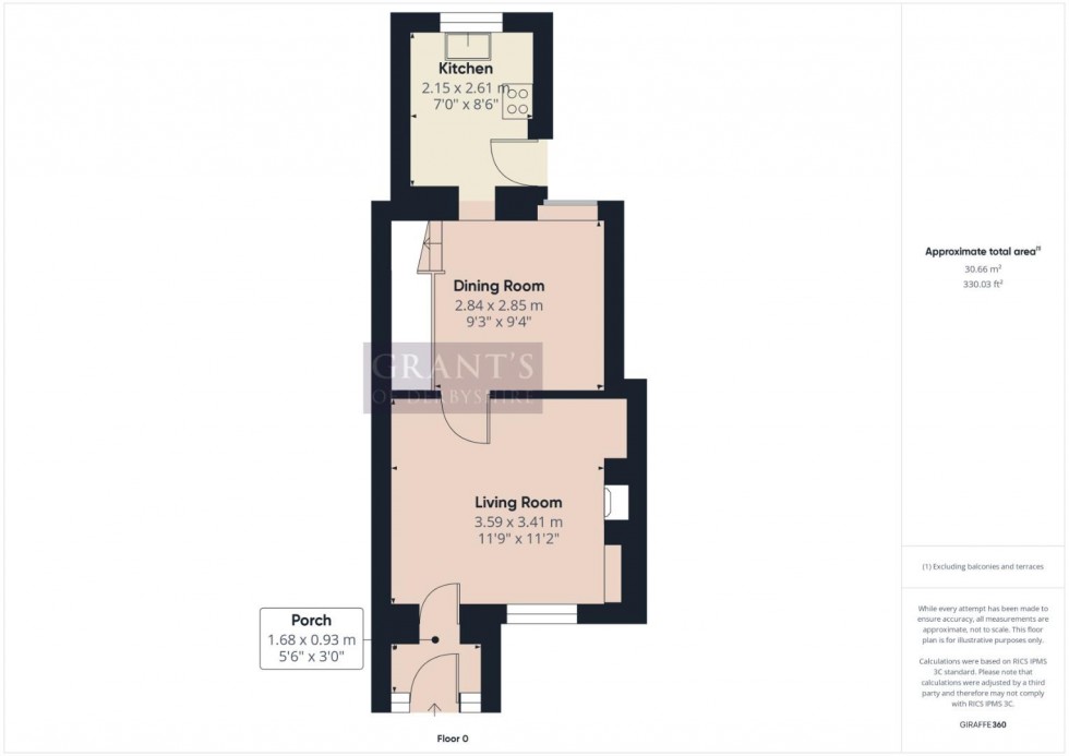 Floorplan for Rockside Steps, Matlock