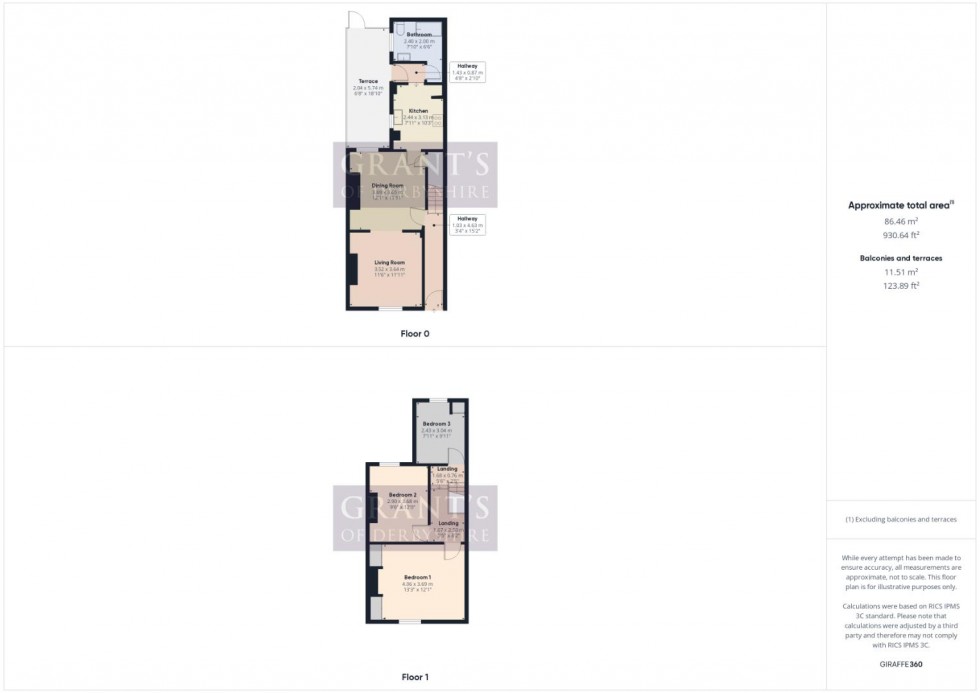 Floorplan for Green Lane, Darley Dale