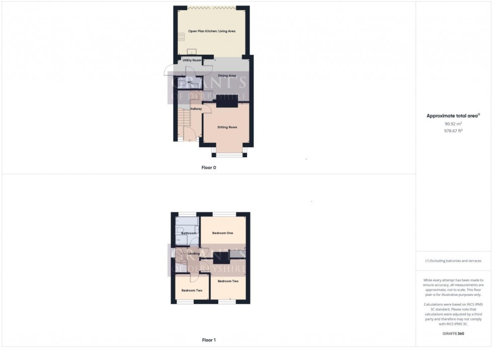 Floorplan for Belper Lane, Belper