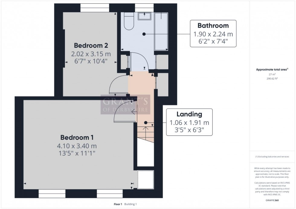 Floorplan for Bolehill Road, Bolehill, Matlock